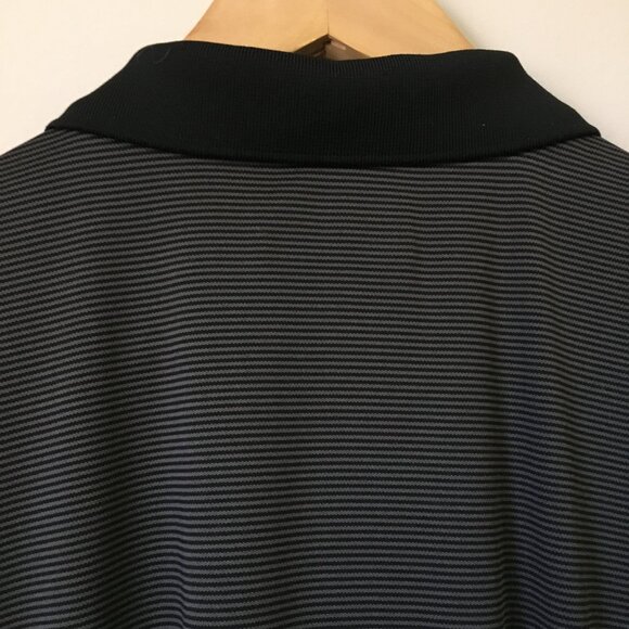 Sunice Black and Grey Pinstripe Sleek Hang Polo Shirt - Picture 9 of 16